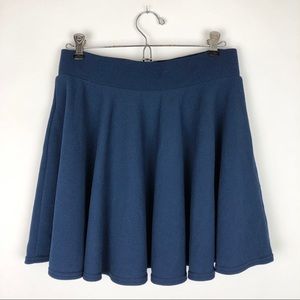 Urban Coco Navy Blue Stretchy Waistband Circle / Skater Skirt
